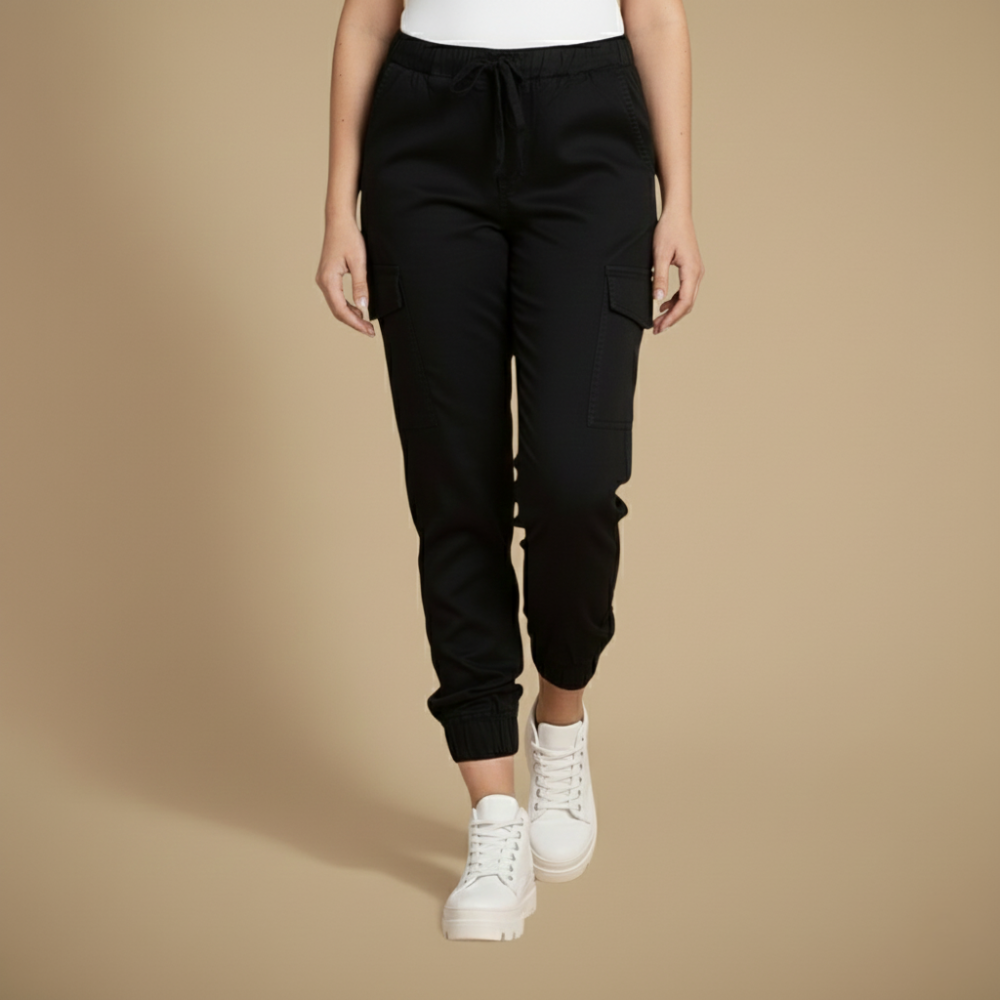 Pantalon Jogger Décontracté Femme – Jogging Streetwear Élastique et Poches Multi