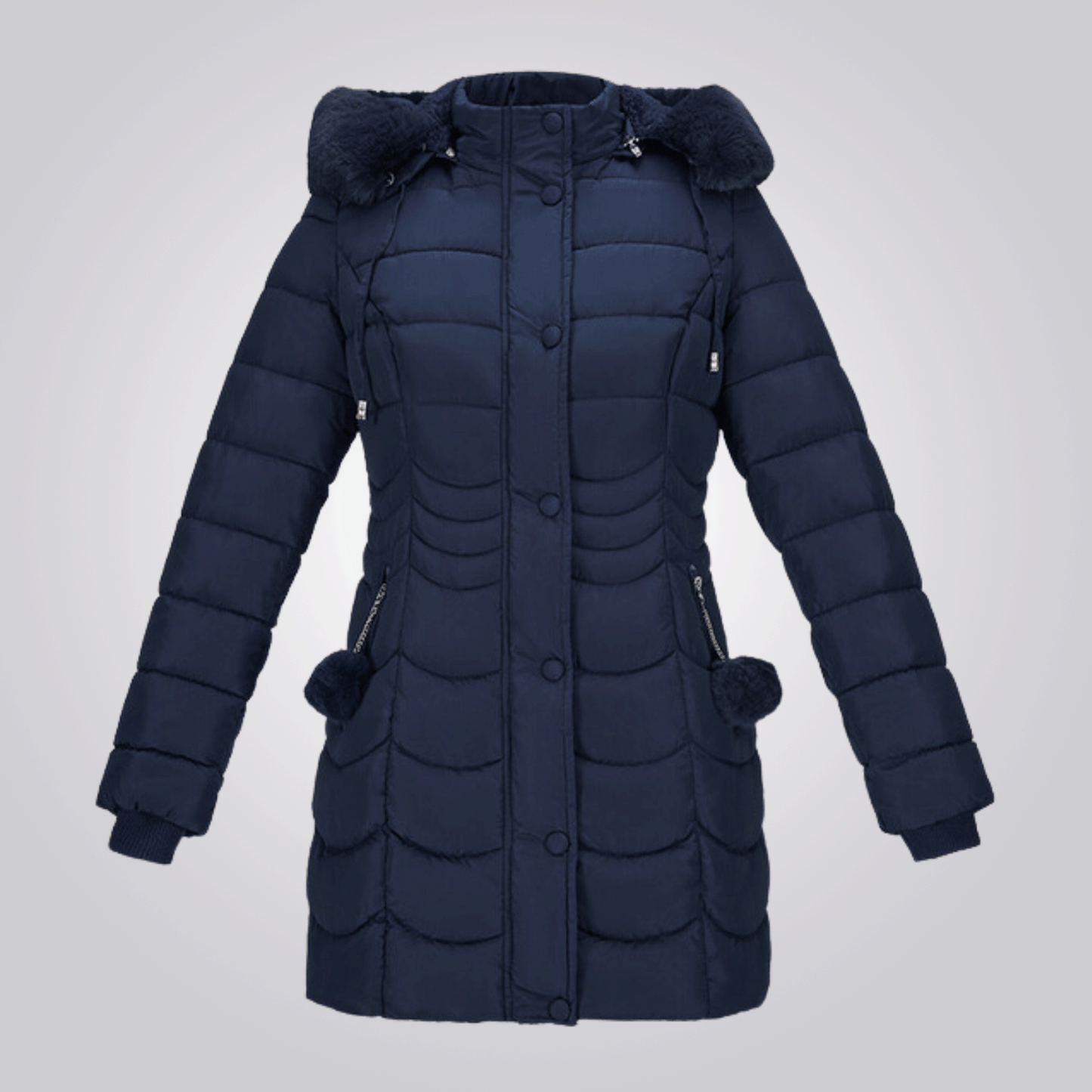 Manteau Hiver Femme avec Capuche Détachable
