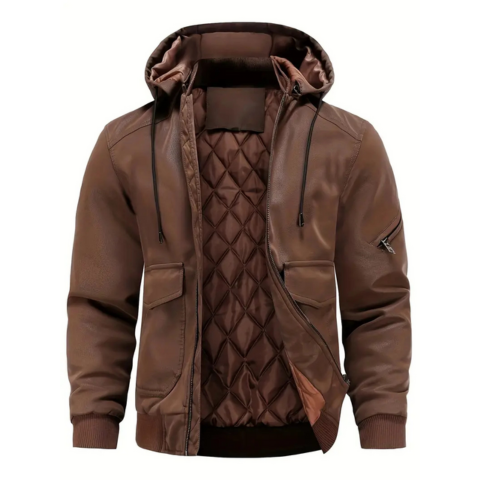 Veste d'hiver étanche pour homme à capuche