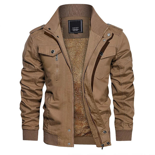 Blouson Aviateur Élégant à Manches Longues pour Homme
