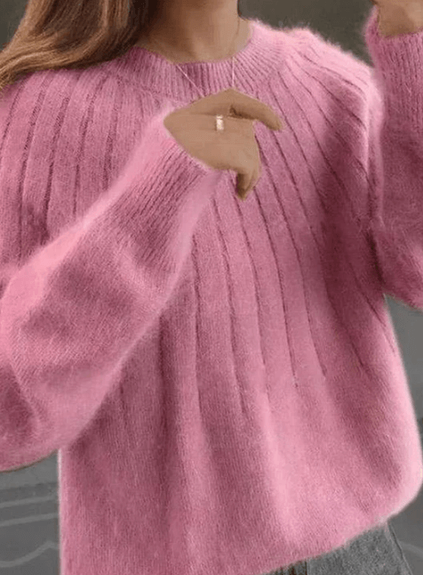 Pull Femme Laine Marine Chaud