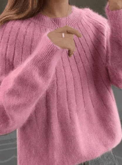 Pull Femme Laine Marine Chaud
