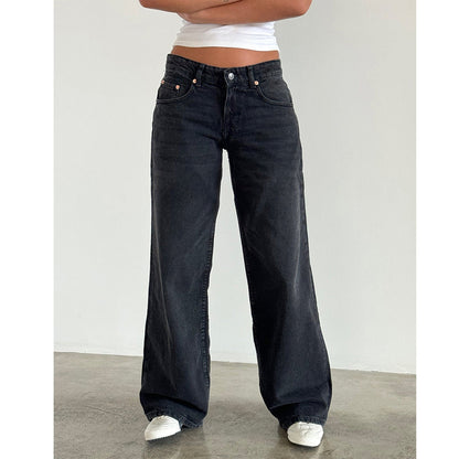 Jean Femme Décontracté Taille Élevée Relâché