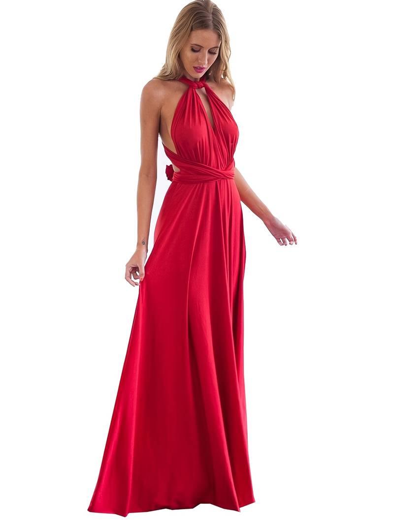 Robe de Soirée Élégante Femme - Robe Longue Polyvalente
