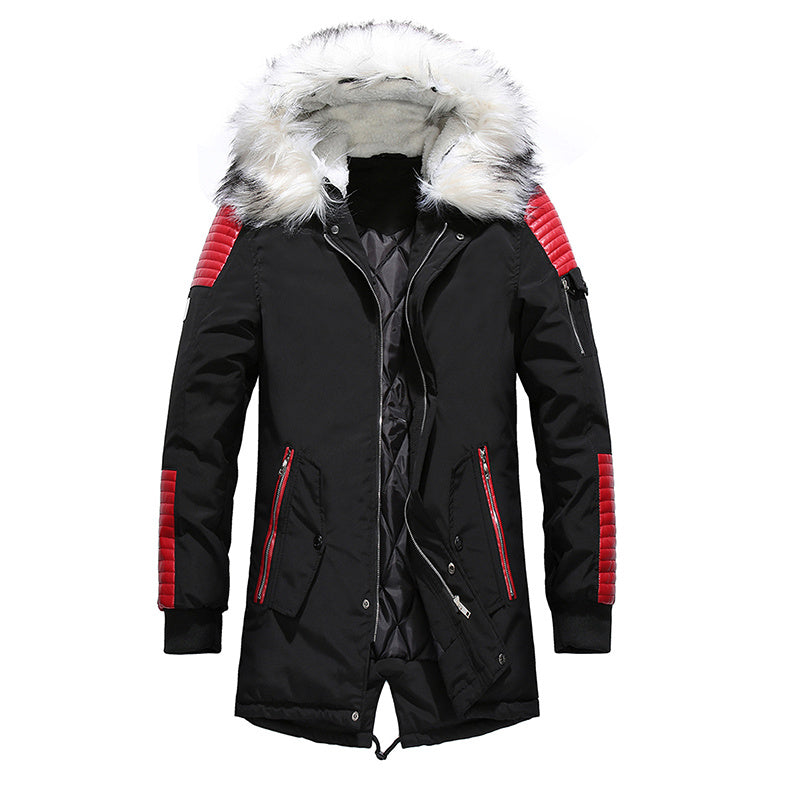 Manteau Hiver Chaud avec Capuche et Poches Profondes pour Homme