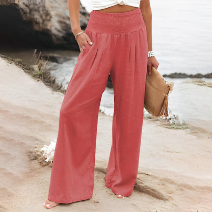 Pantalon Décontracté pour Femme avec Taille Élastique