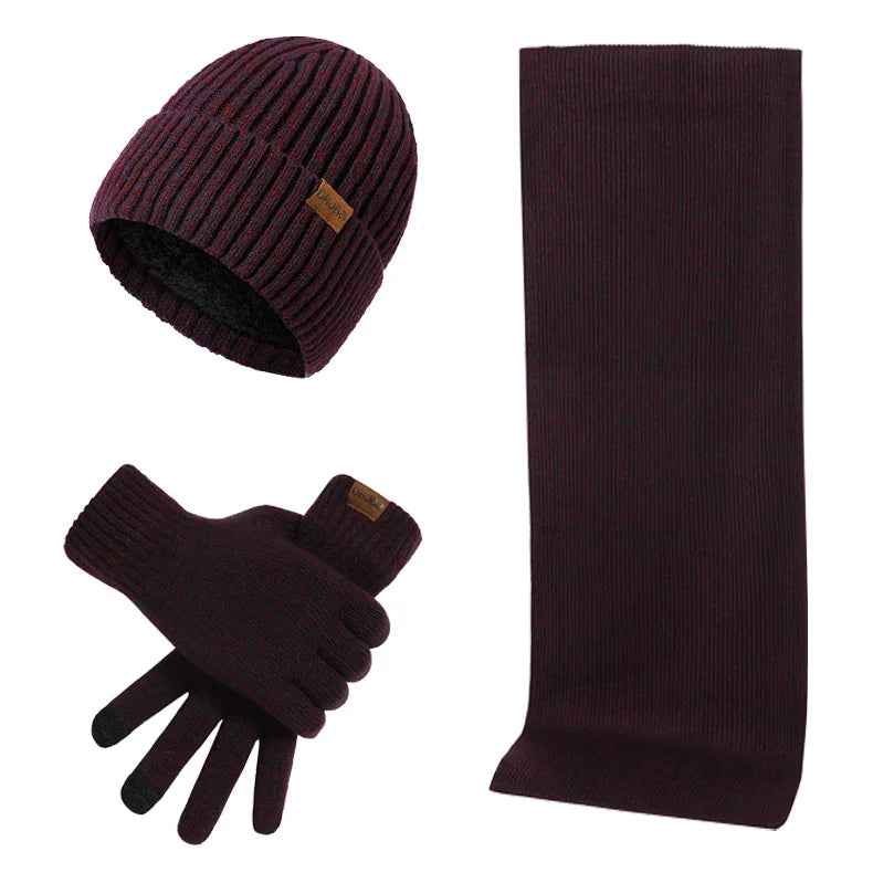 Écharpe, Bonnet et Gants Doublés Neige pour Femme