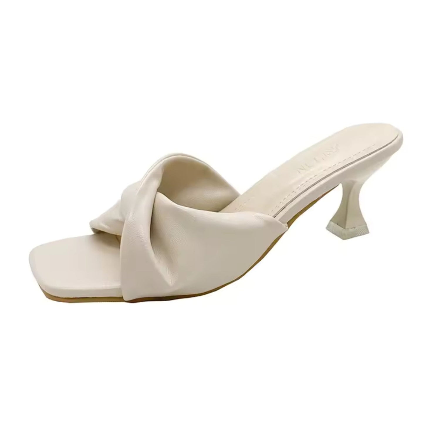 Chaussons Chic à Talons Hauts Style Rétro