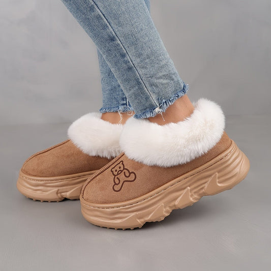 Chaussures en Fourrure Synthétique Confortables et Stabilisatrices - LuxeStyle
