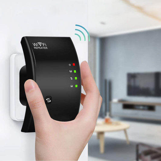 Amplificateur WiFi Blanc avec Voyants LED pour Intérieur - LuxeStyle