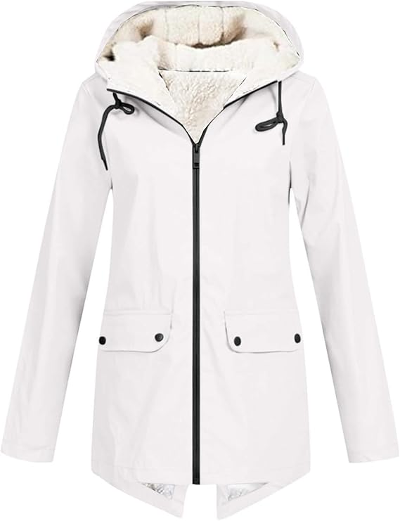 Veste Femme Mode Hiver à Capuche Longue