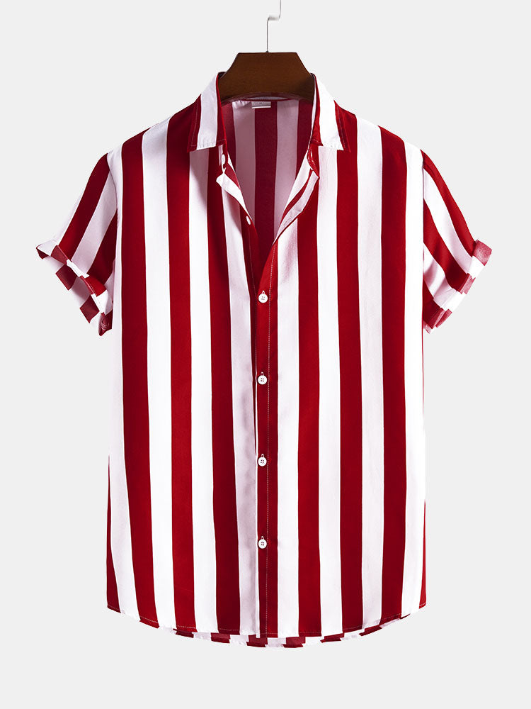 Chemise À Rayures Élégantes Pour Homme
