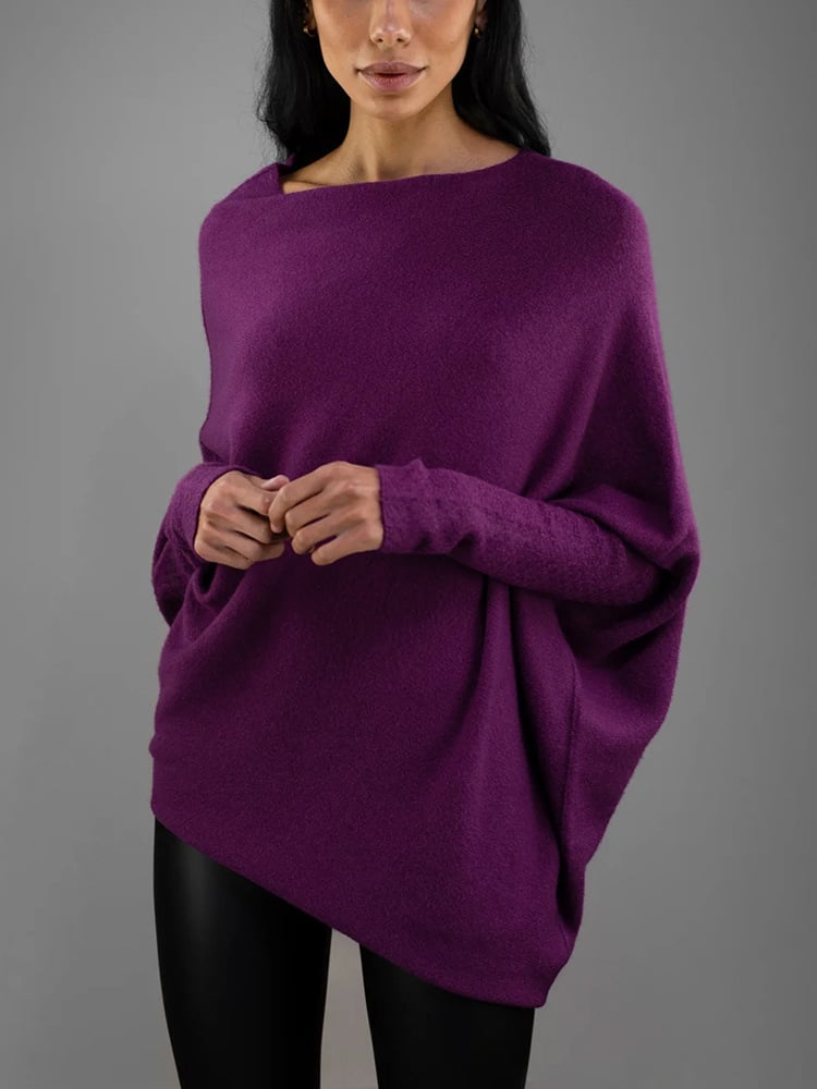 Pull Cachemire Gris Élégant pour Femme