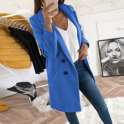 Manteau Femme Élégant Boutons