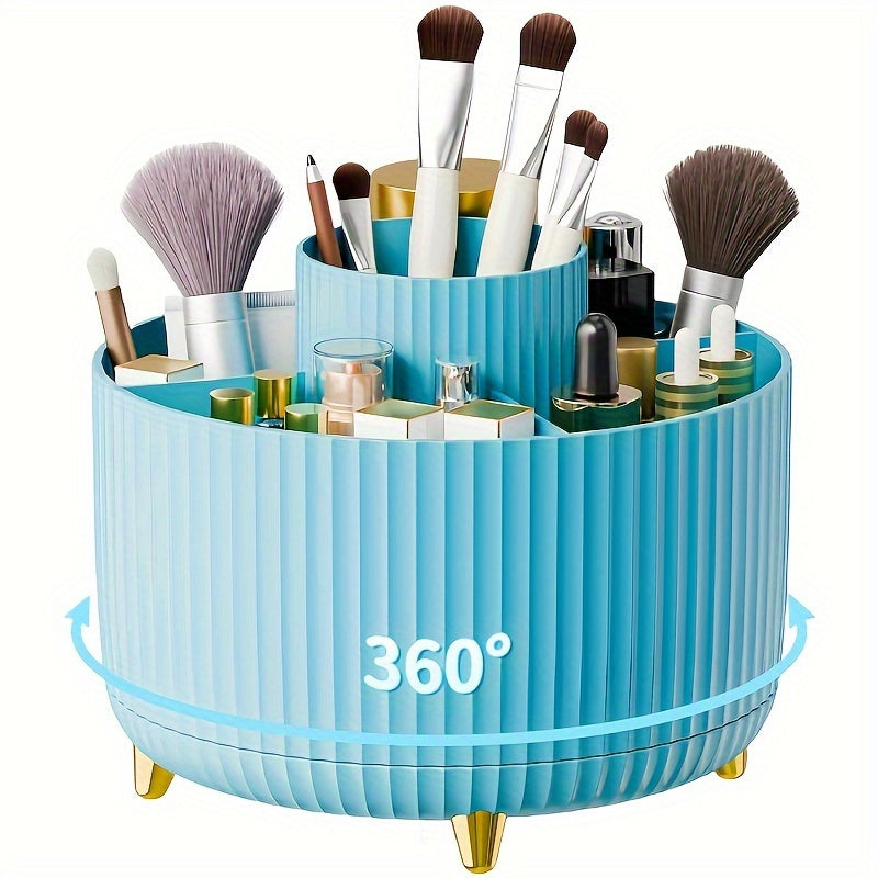 Boîte à Maquillage Compacte avec Pinceaux et Gloss