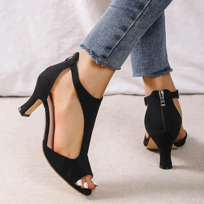 Sandales Hauts Talons Femmes – Chaussures Élégantes avec Décors & Semelle Confort