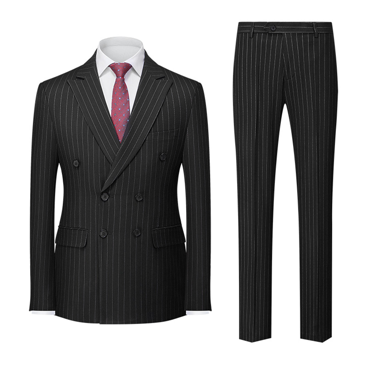 Costume Mariage Homme Élégant Rayures