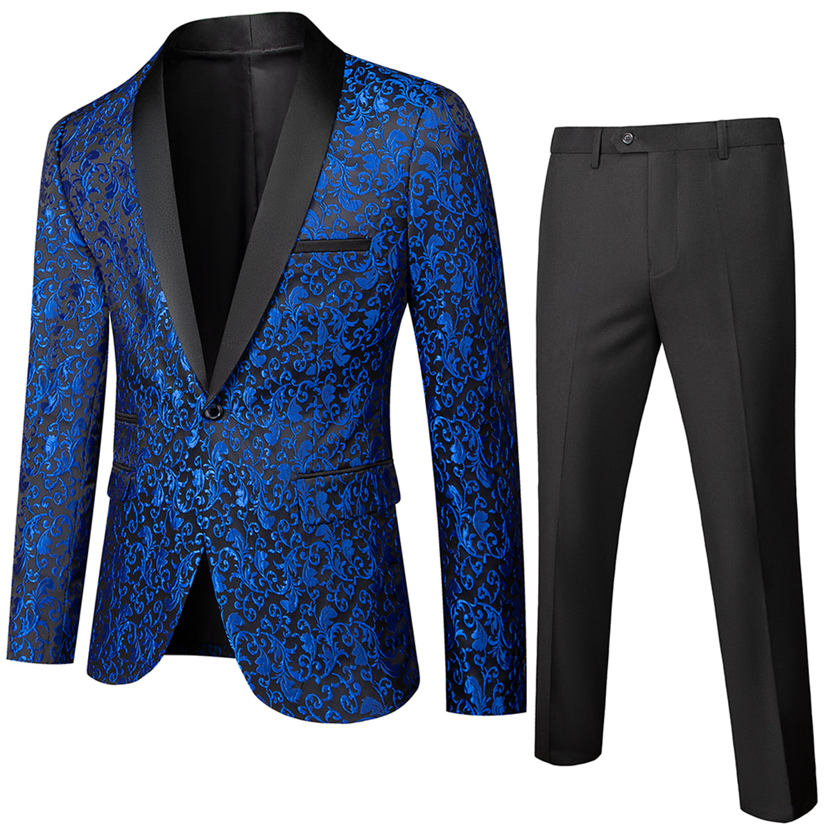 Costume Homme Mariage Élégant 2 Pièces Fleuri - luxestyle