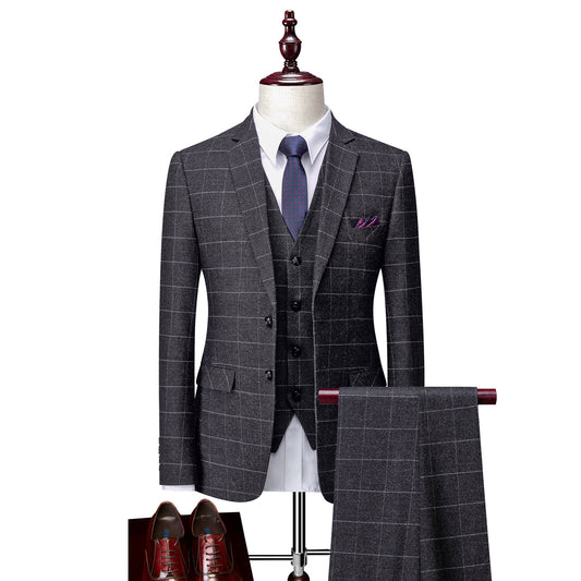 Costume 3 Pièces Élégant Mariage Homme | Tenue Cérémonie Chic - luxestyle