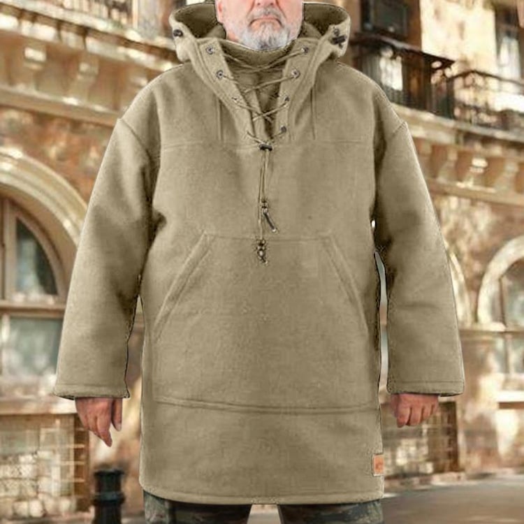 Veste Hiver Élégante avec Capuche et Poche Avant