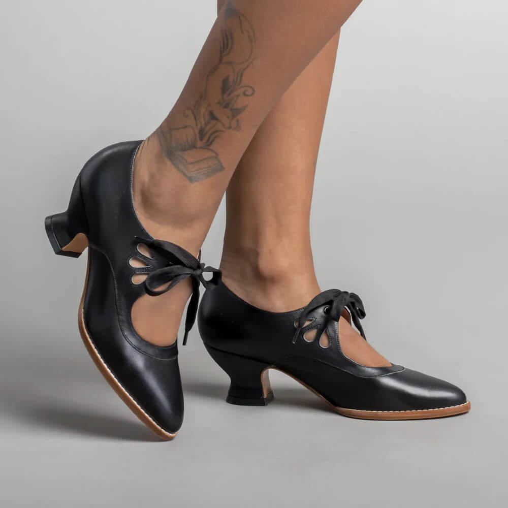 Chaussures de danse élégantes noires à talons hauts - LuxeStyle