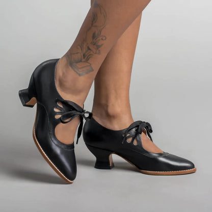 Chaussures de danse élégantes noires à talons hauts - LuxeStyle
