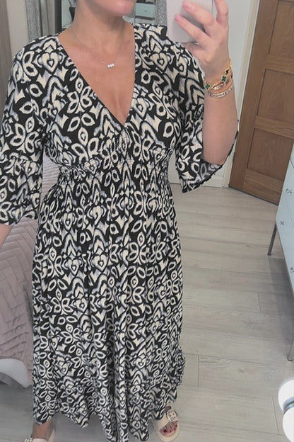 Solaressa™ – Robe Longue Femme Élégante et Fluide pour l'Été