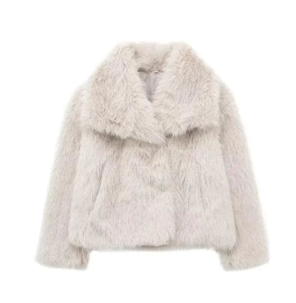 Veste Fourrure Artificielle Féminine Douillette