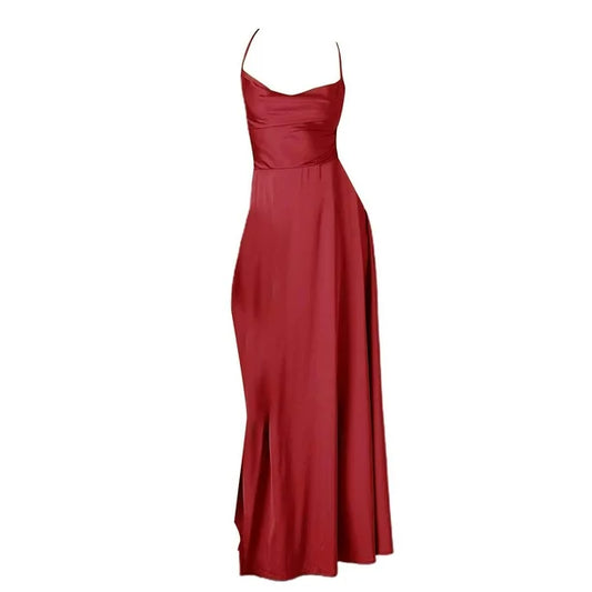 Robe de soirée élégante sans manches femme longue - LuxeStyle