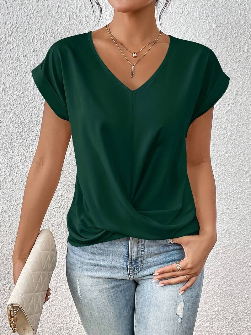 Blouse Été Femme – Haut Léger à Manches Courtes Confortable - LuxeStyle