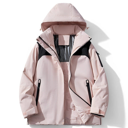 Manteau Hiver Élégant avec Capuche et Doublure Chaude pour Homme