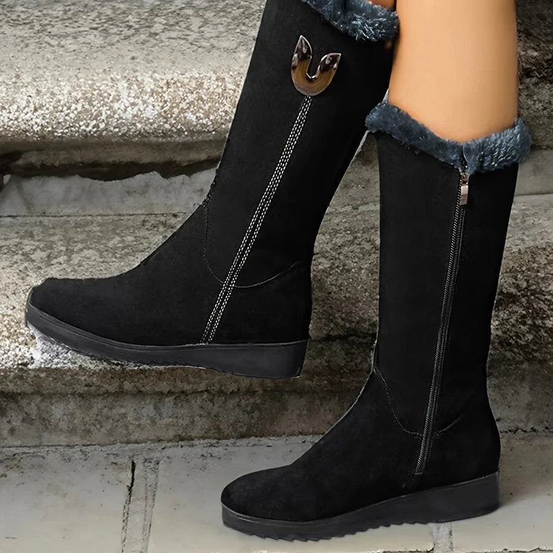 Bottes molletées ZIP confortables - BlxckFR