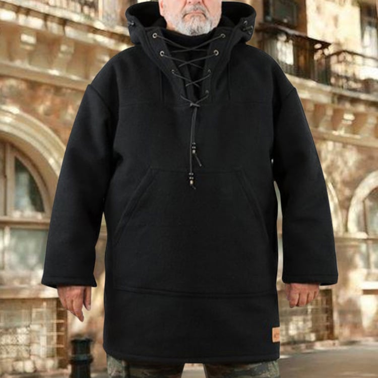 Veste Hiver Élégante avec Capuche et Poche Avant