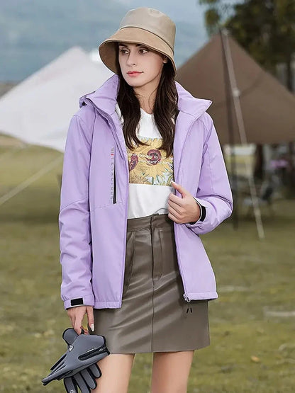 Parka Femme Hiver avec Capuche et Manches Longues - LuxeStyle