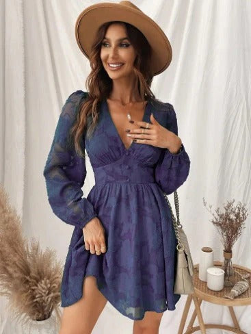 Robe Été Raccourcie pour Femme avec Col Décolleté