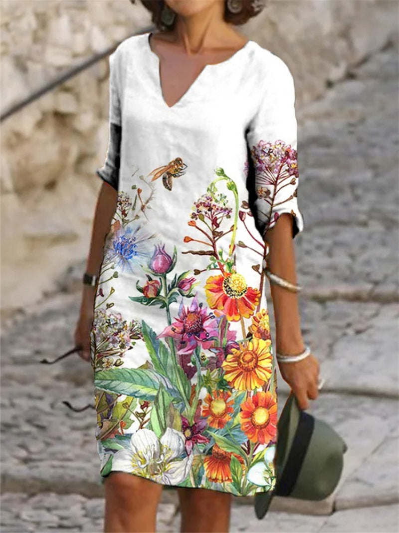 Robe Chic Femme Courte Élégante