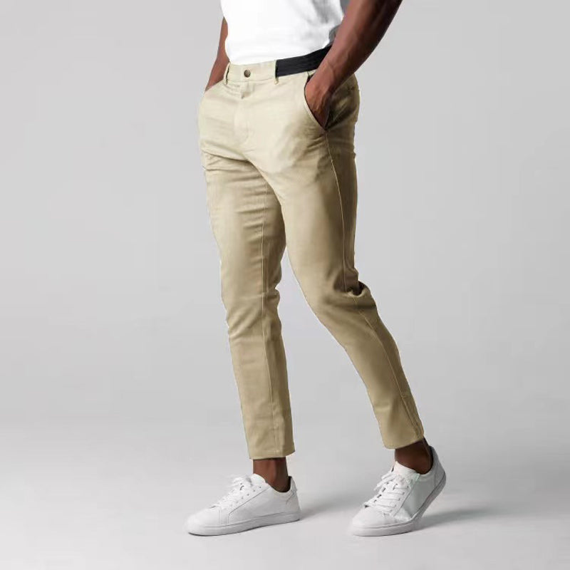 Pantalon Classique Homme Noir Élégant