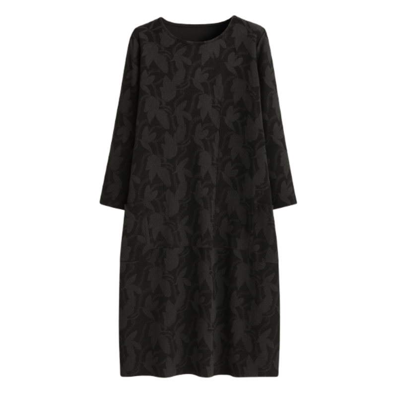 Robe Femme Élégante à Manches Longues avec Poches