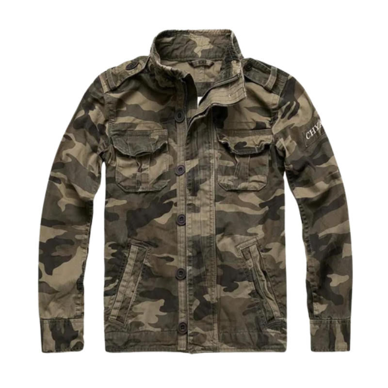 Veste Zippée Longue avec Poches Multiples