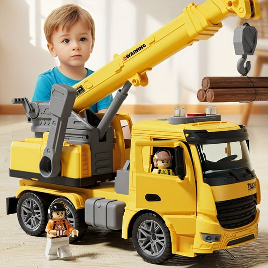 Camion-grue Jouet Animé avec Effets Sonores Réalistes - LuxeStyle