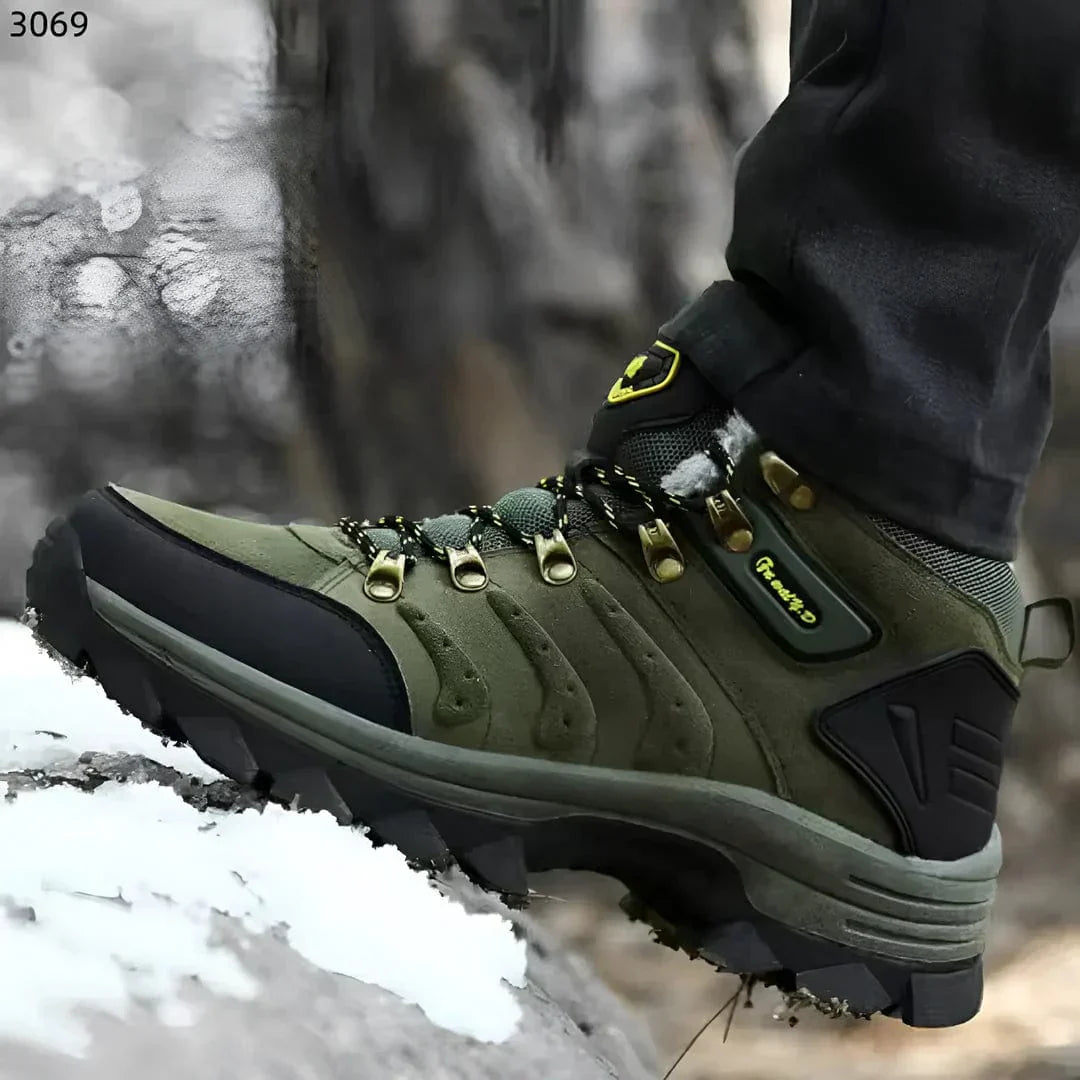 Bottes de marche étanches brun homme