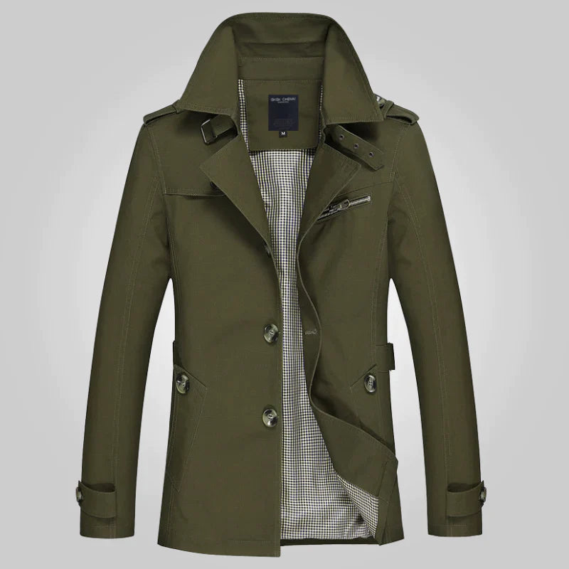 Hugo™ – Manteau Homme Élégant en Trench Long Confortable et Polyvalent