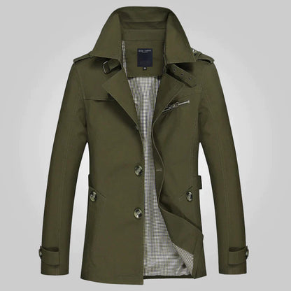 Hugo™ – Manteau Homme Élégant en Trench Long Confortable et Polyvalent