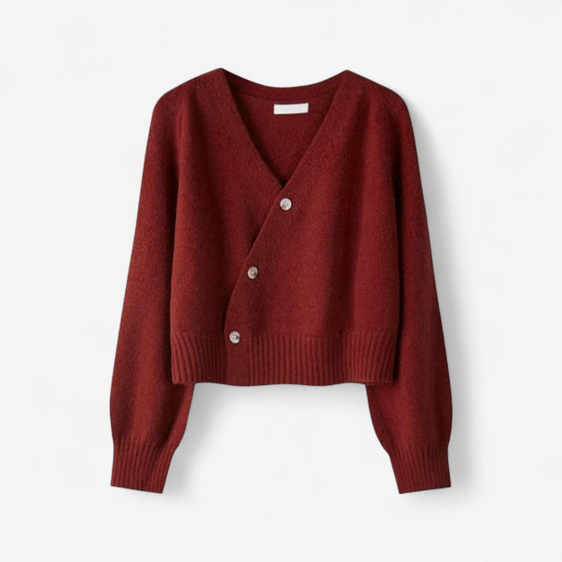 Pull Femme Confortable à Col en V - LuxeStyle