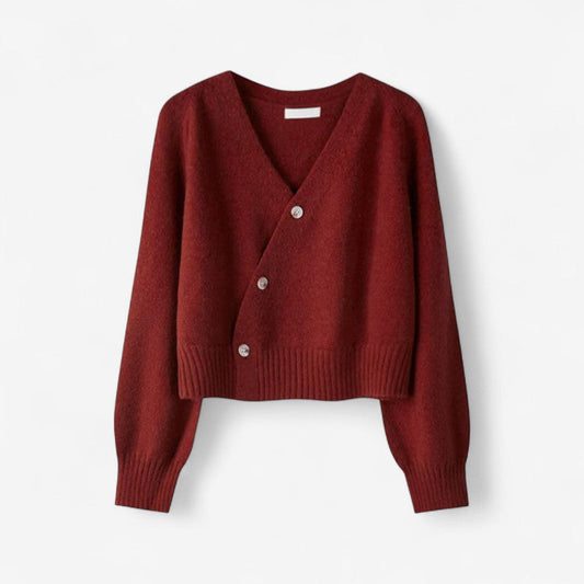 Pull Femme Confortable à Col en V - LuxeStyle