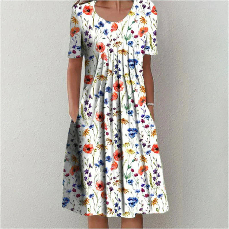 Emma™ – Robe Longue Femme Élégante en Coton Confortable et Polyvalente