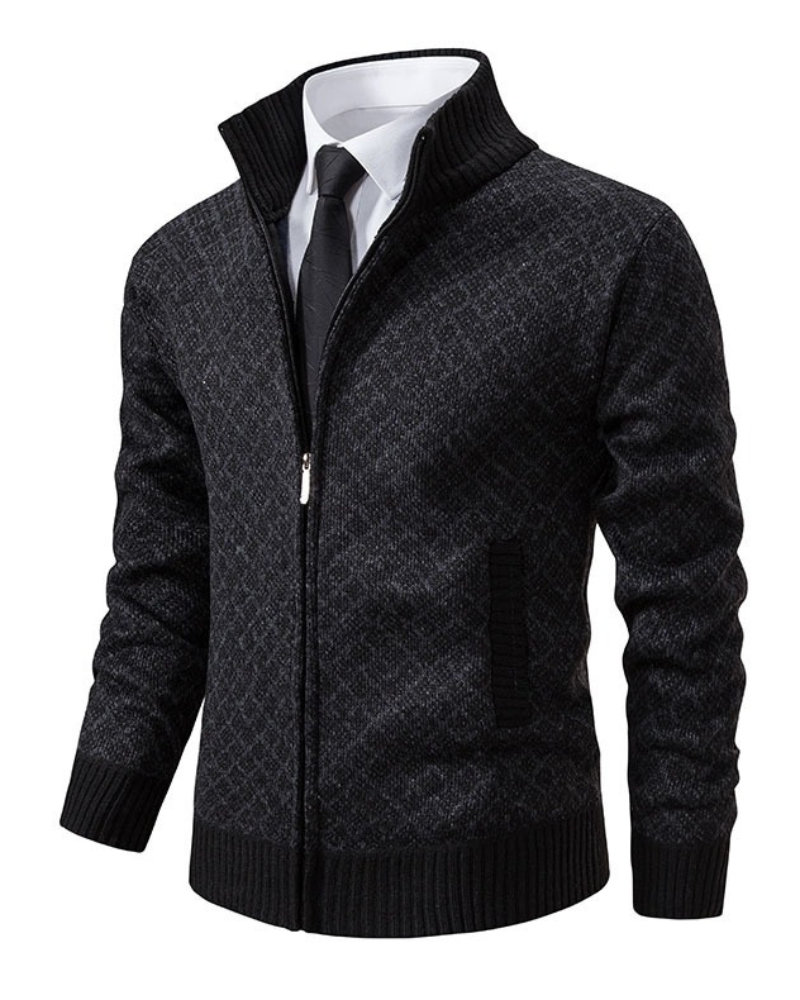Veste zippée confortable et tendance pour hiver