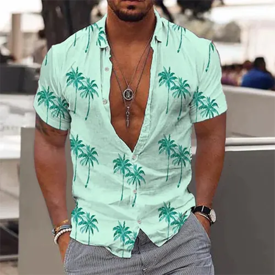 Chemise Homme Été Légère À Manches Courtes