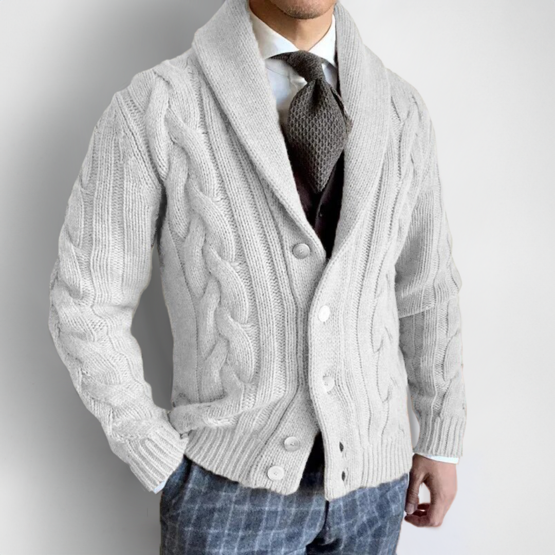 Corbin | Cardigan Col Montant Homme
