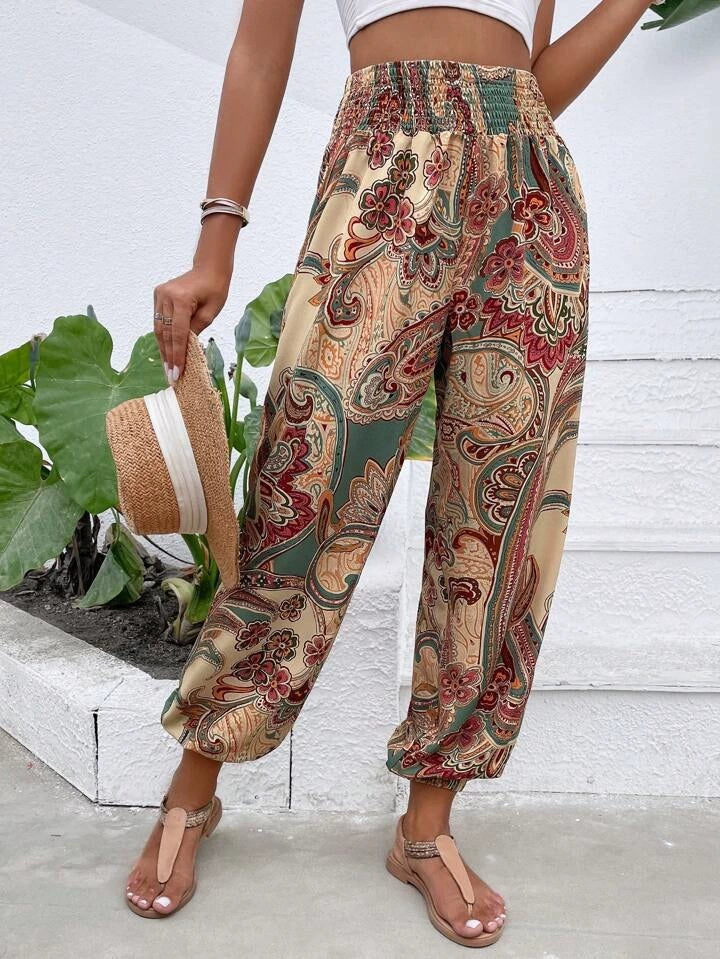 Pantalon Femme Noir Blanc Animé
